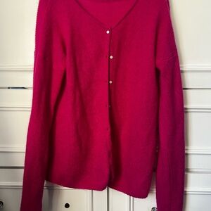 Women's Pink Cardigan Sweater